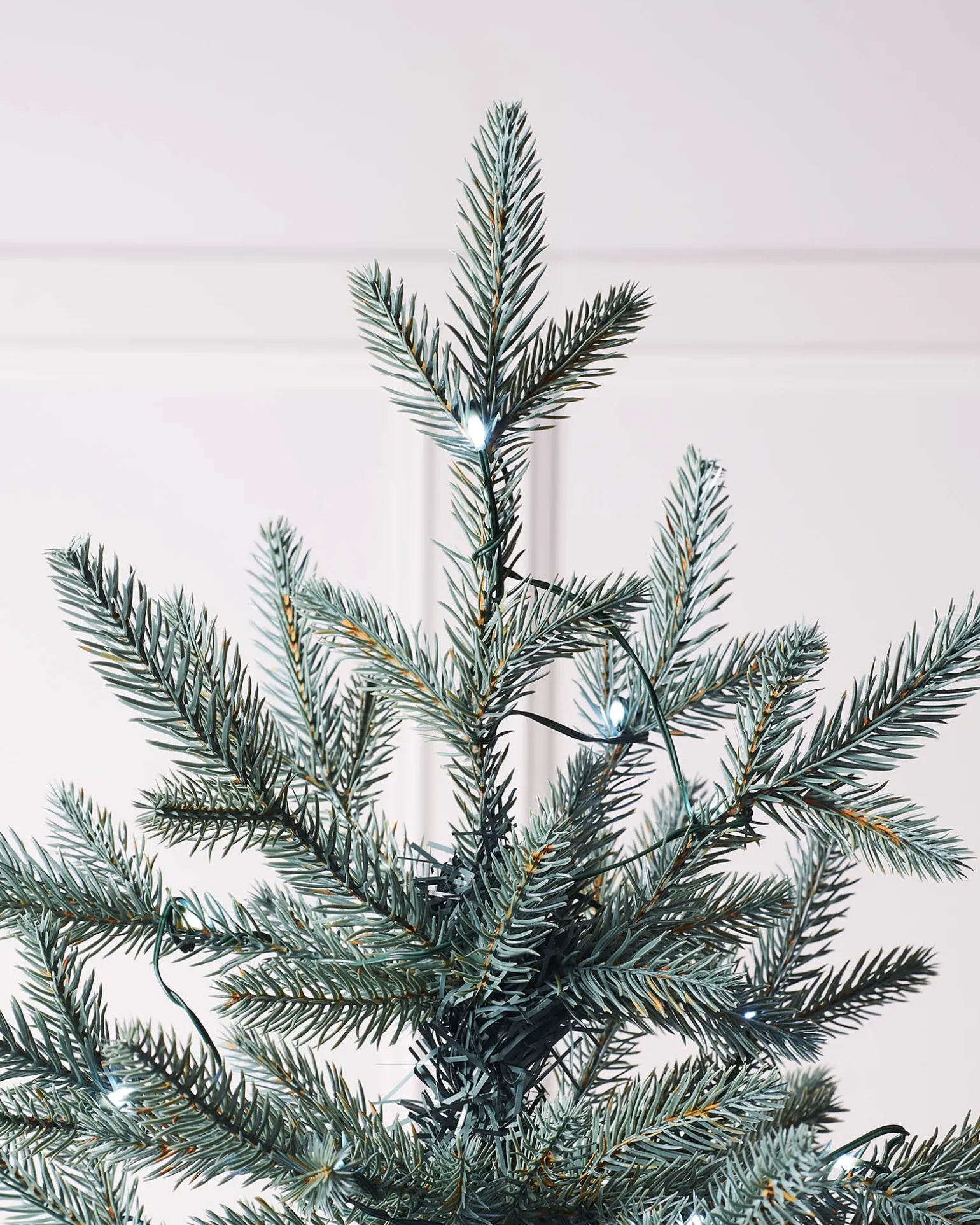 Pre-Lit Mixed Pine Blue Christmas Tree, Dual LED White, 7 Ft