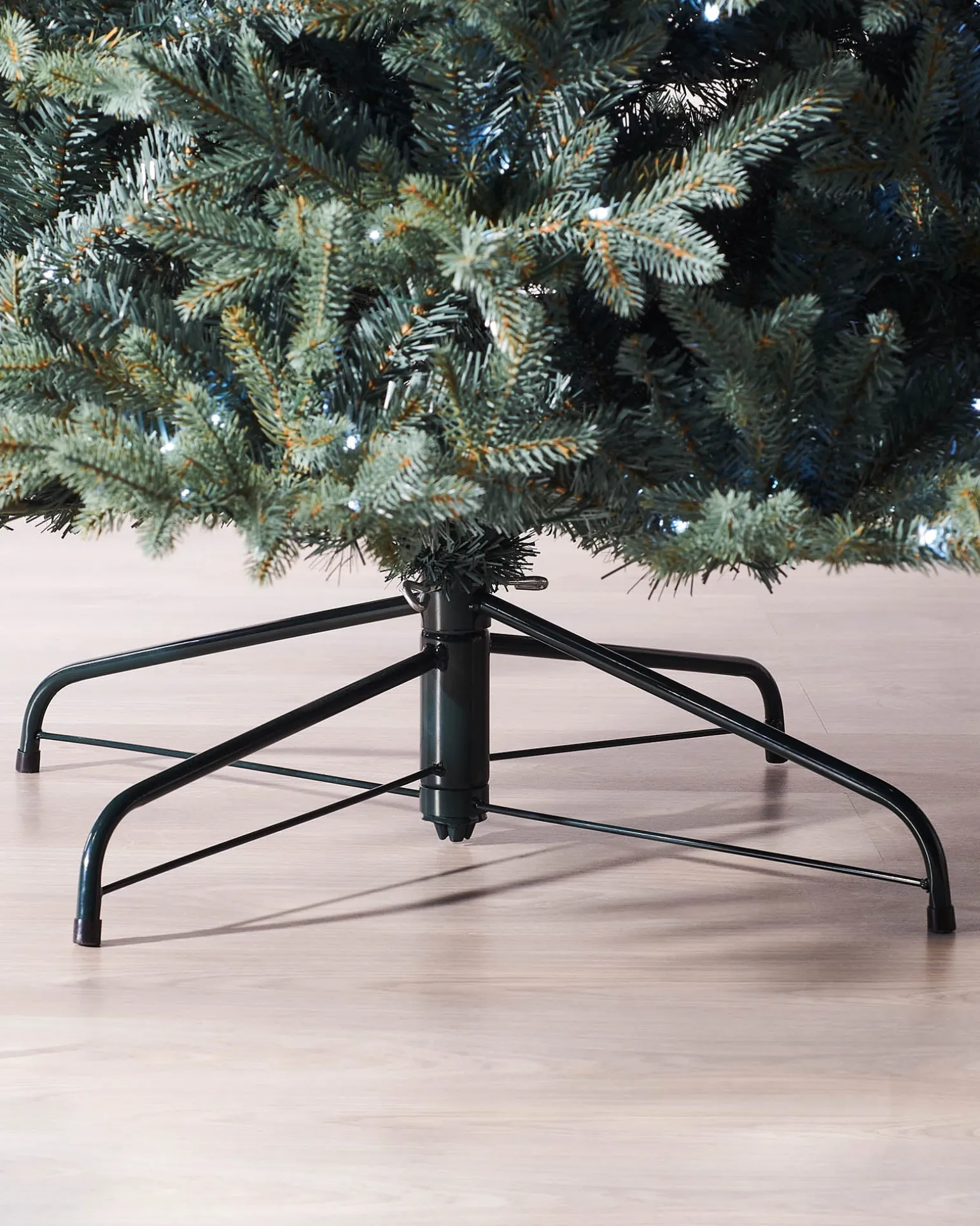 Pre-Lit Mixed Pine Blue Christmas Tree, Dual LED White, 7 Ft