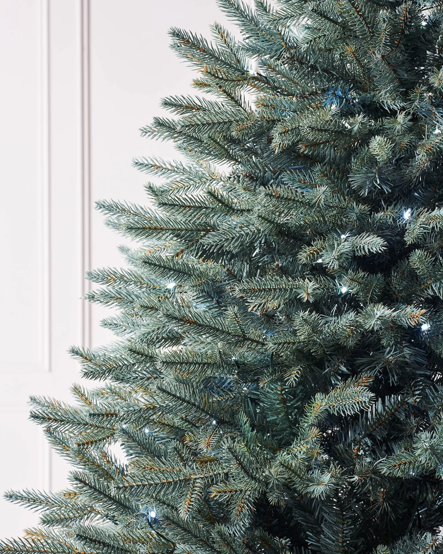Pre-Lit Mixed Pine Blue Christmas Tree, Dual LED White, 7 Ft