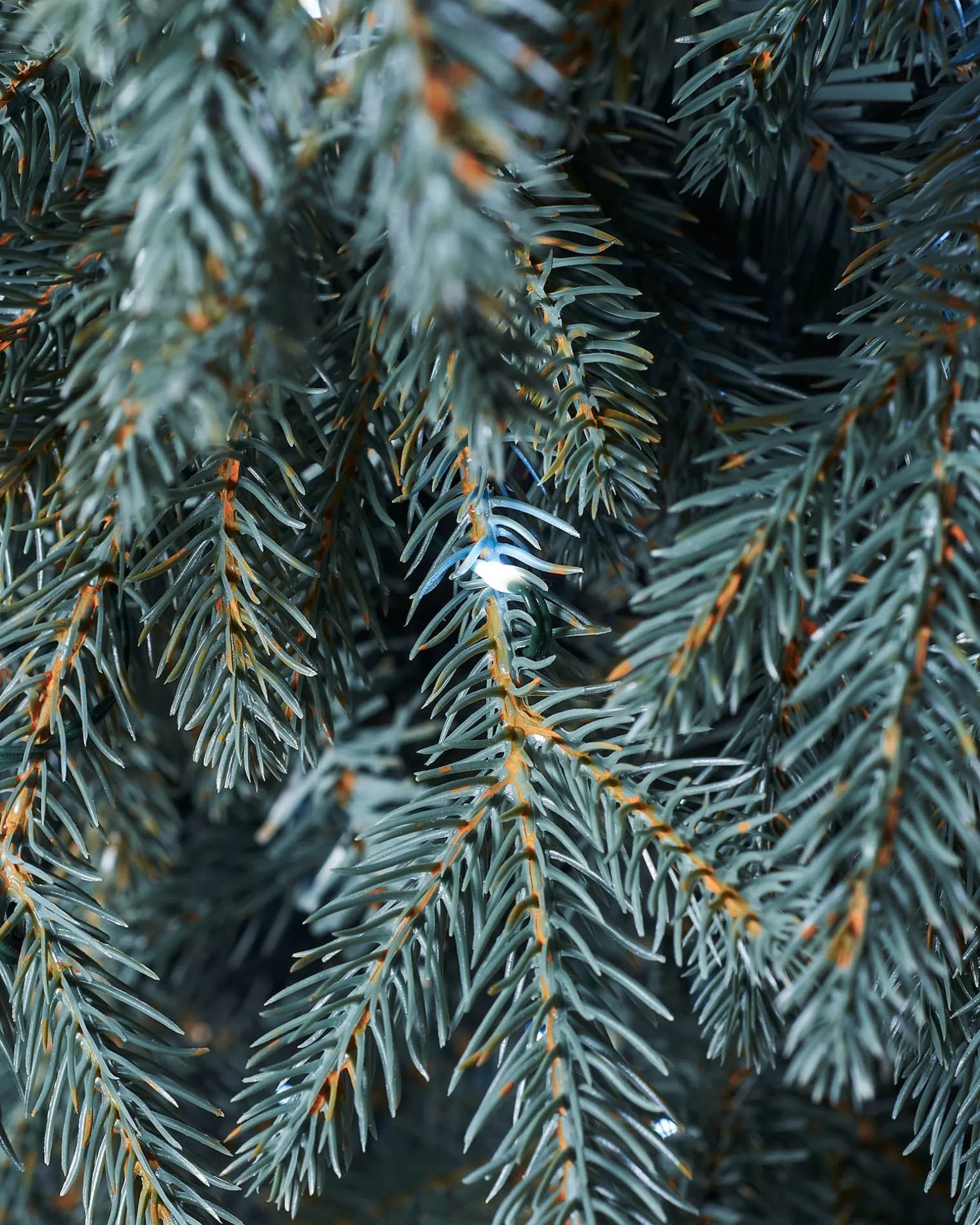Pre-Lit Mixed Pine Blue Christmas Tree, Dual LED White, 7 Ft