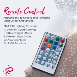 Pre-Lit Mixed Pine Christmas Tree With Remote Control Lights, 8 Ft