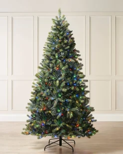 Pre-Lit Mixed Pine Dual Christmas Tree, 7 Ft