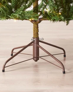 Pre-Lit Mixed Pine Natural Bark Christmas Tree, 5 Ft