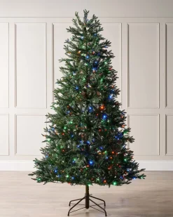 Pre-Lit Mixed Pine Natural Bark Christmas Tree, 8 Ft