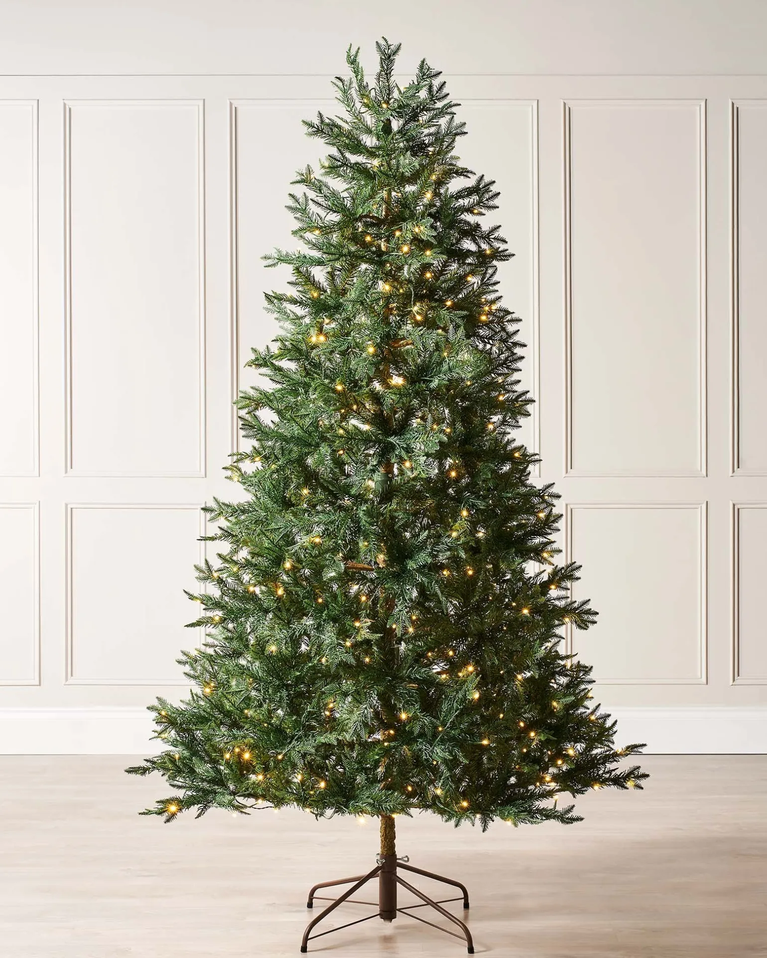 Pre-Lit Mixed Pine Natural Bark Christmas Tree, 8 Ft
