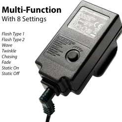 Pre-Lit Multi-Function Garland, 9 Ft