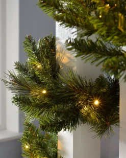 Pre-Lit Multi-Function Garland, 12 Ft