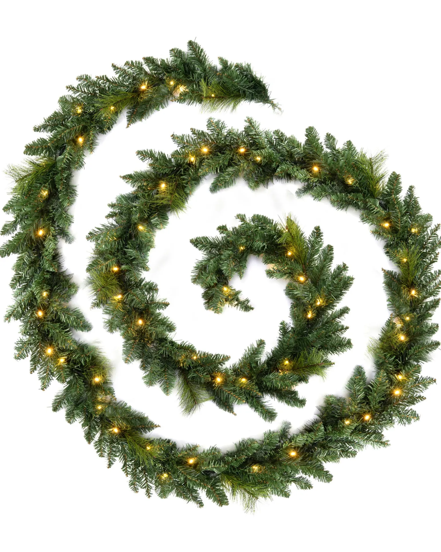 Pre-Lit Multi-Function Garland, 18 Ft
