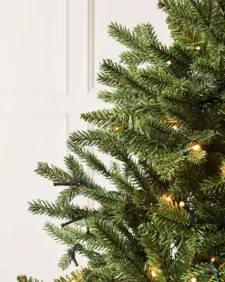 Pre-Lit Norway Spruce Potted Christmas Tree, 6 Ft