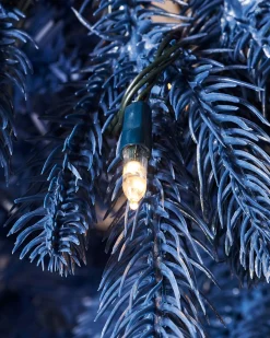 Pre-Lit Sapphire Blue Christmas Tree, 5 Ft