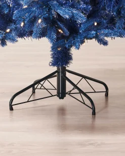 Pre-Lit Sapphire Blue Christmas Tree, 7 Ft