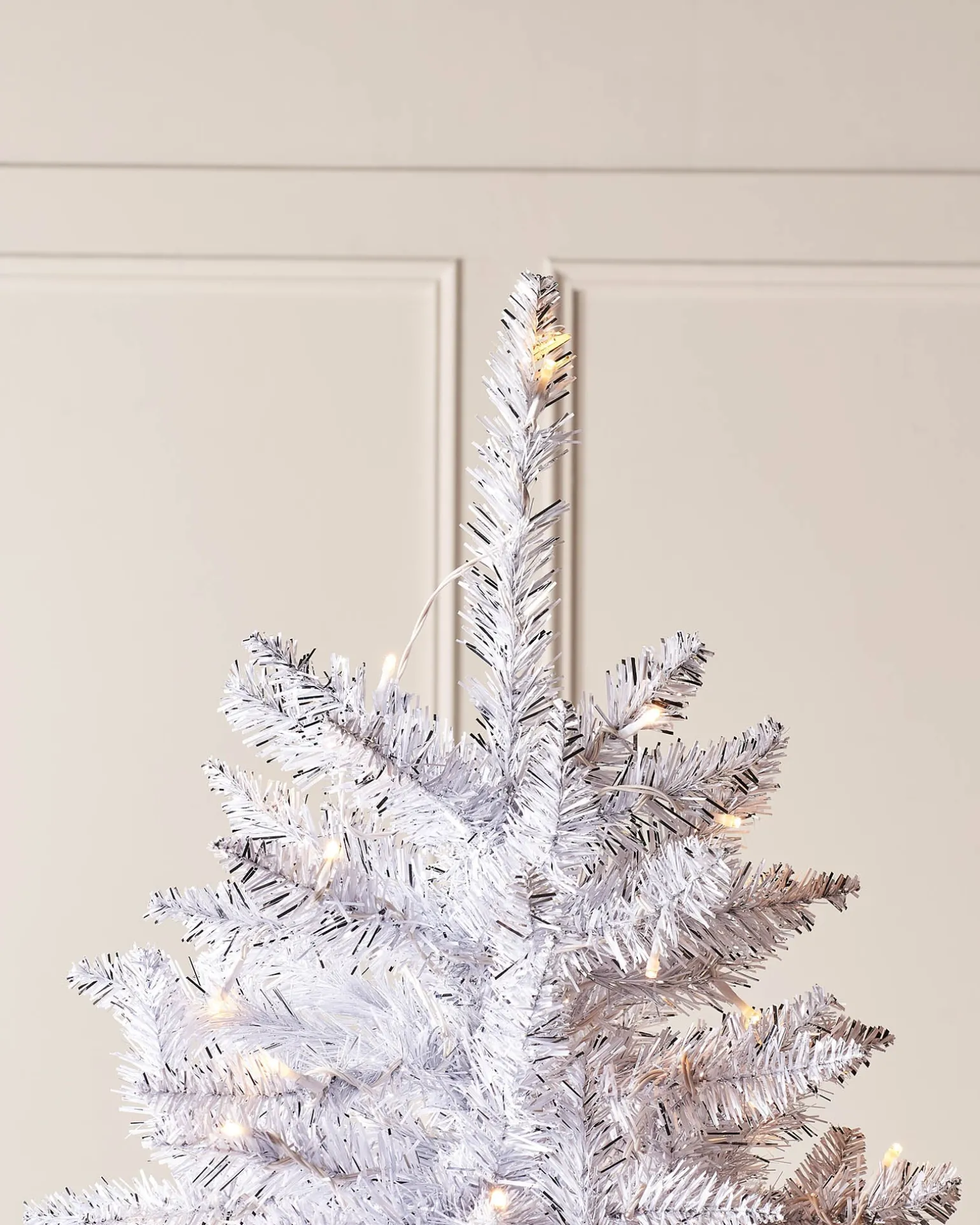 Pre-Lit Shimmering Christmas Tree, 7 Ft