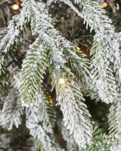 Pre-Lit Snow Flocked Christmas Tree, 6.5 Ft