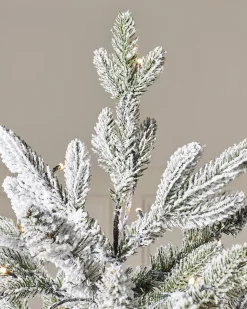 Pre-Lit Snow Flocked Christmas Tree, 7.5 Ft