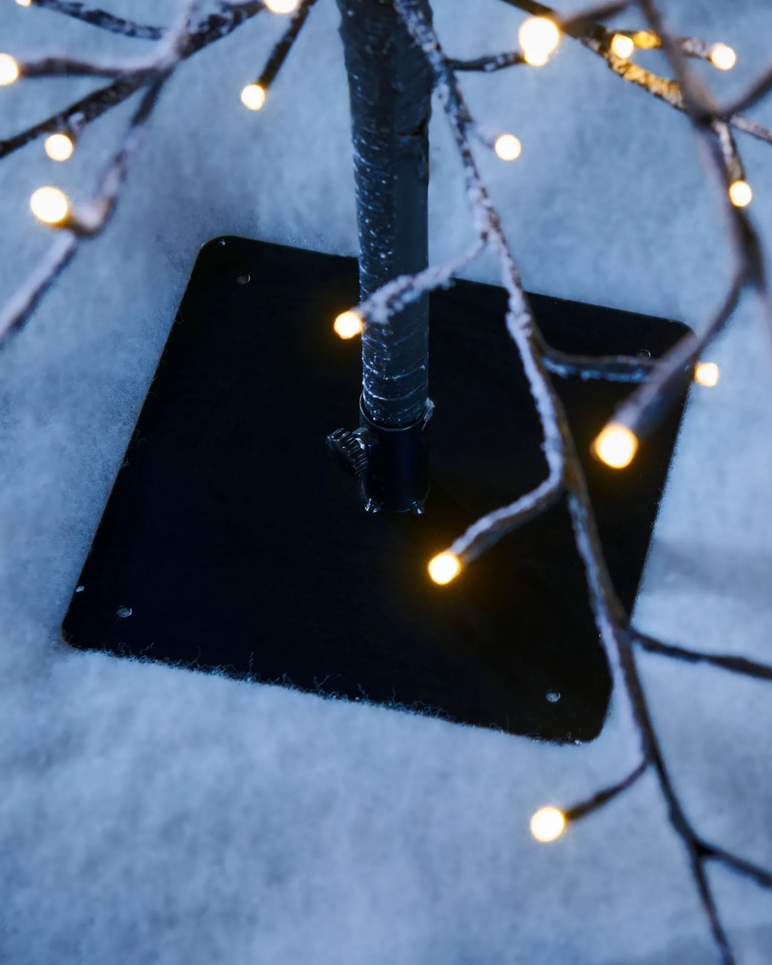 Pre-Lit Snow Flocked Twig Tree, 5 Ft