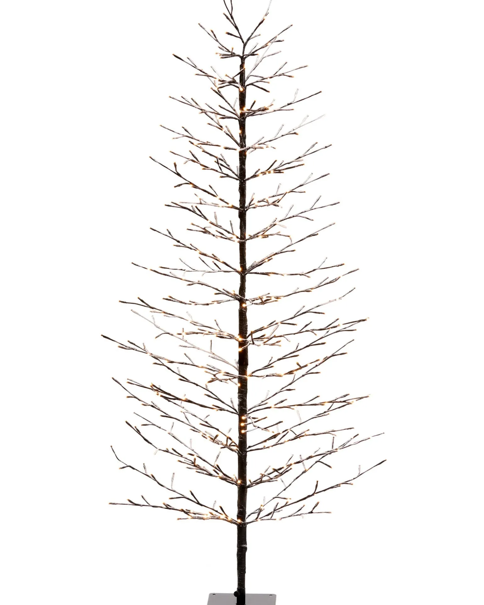 Pre-Lit Snow Flocked Twig Tree, 5 Ft