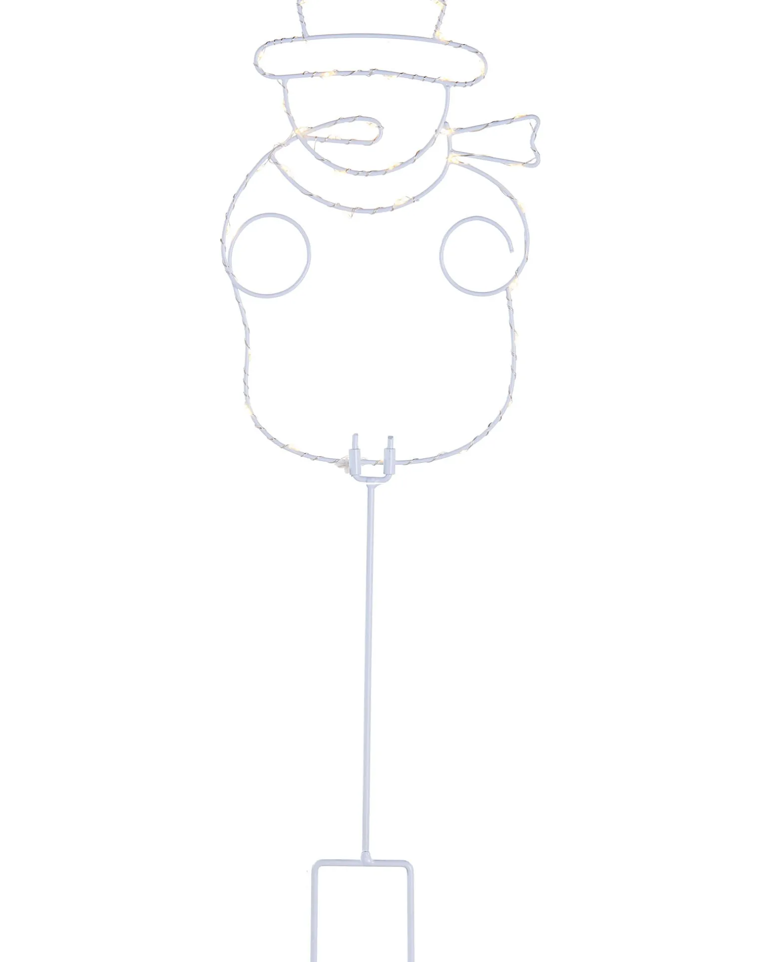 Pre-Lit Snowman Pathway Stake Light, 60 Cm