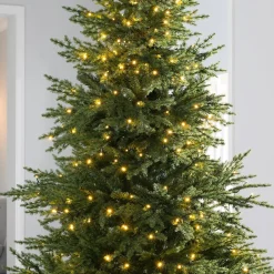 Pre-Lit Traditional Fir Multi-Function Christmas Tree, 9 Ft