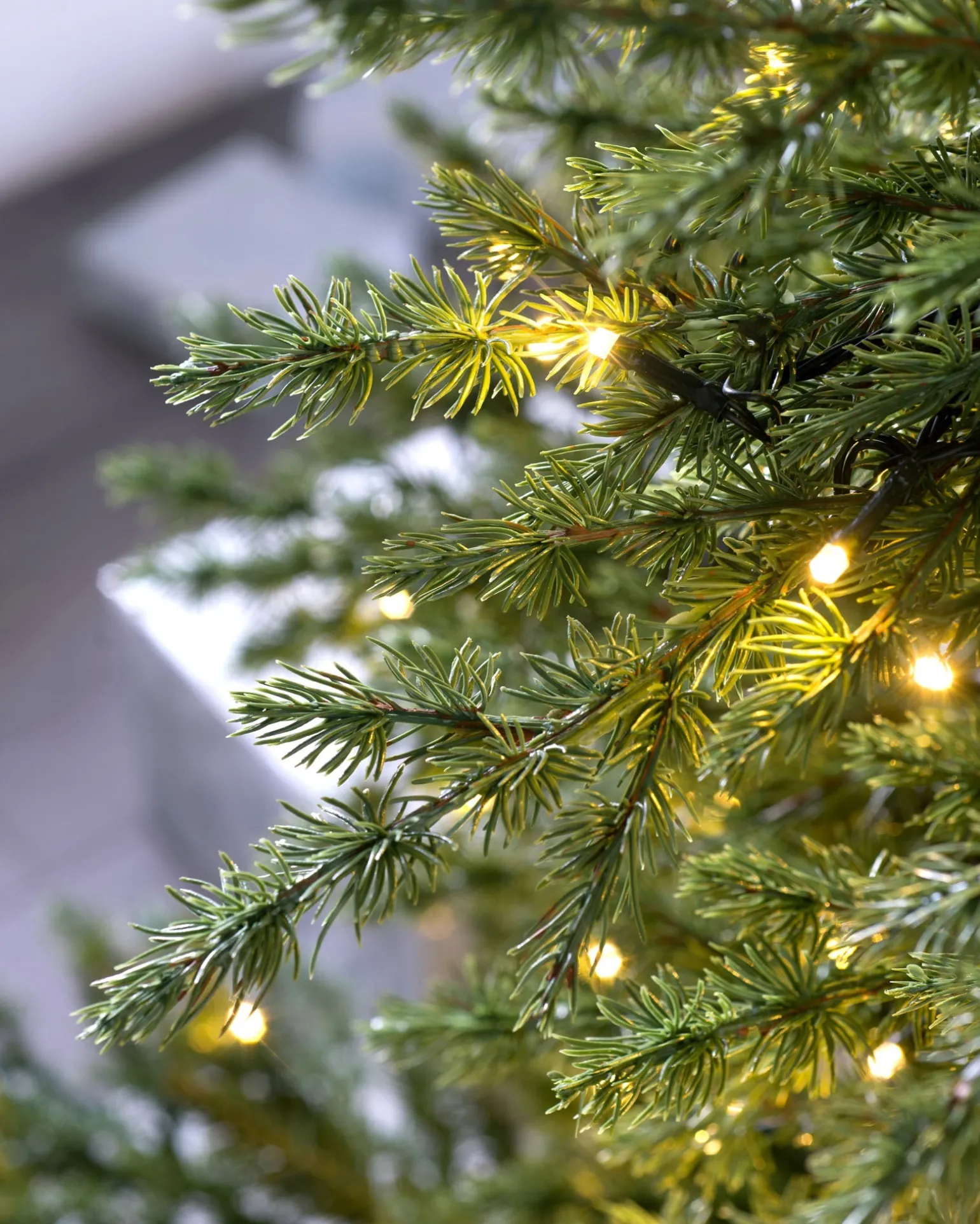 Pre-Lit Traditional Fir Multi-Function Christmas Tree, 9 Ft