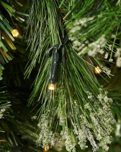 Pre-Lit Victorian Frosted Berries & Pinecones Christmas Tree, 6 Ft