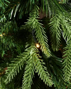 Pre-Lit Victorian Mixed Tip Berries & Pinecones Christmas Tree, 6 Ft