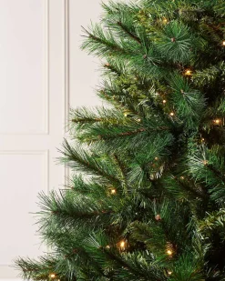 Pre-Lit Victorian Pine Christmas Tree, 5 Ft