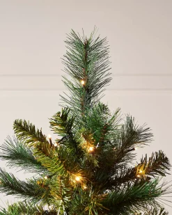 Pre-Lit Victorian Pine Christmas Tree, 7 Ft