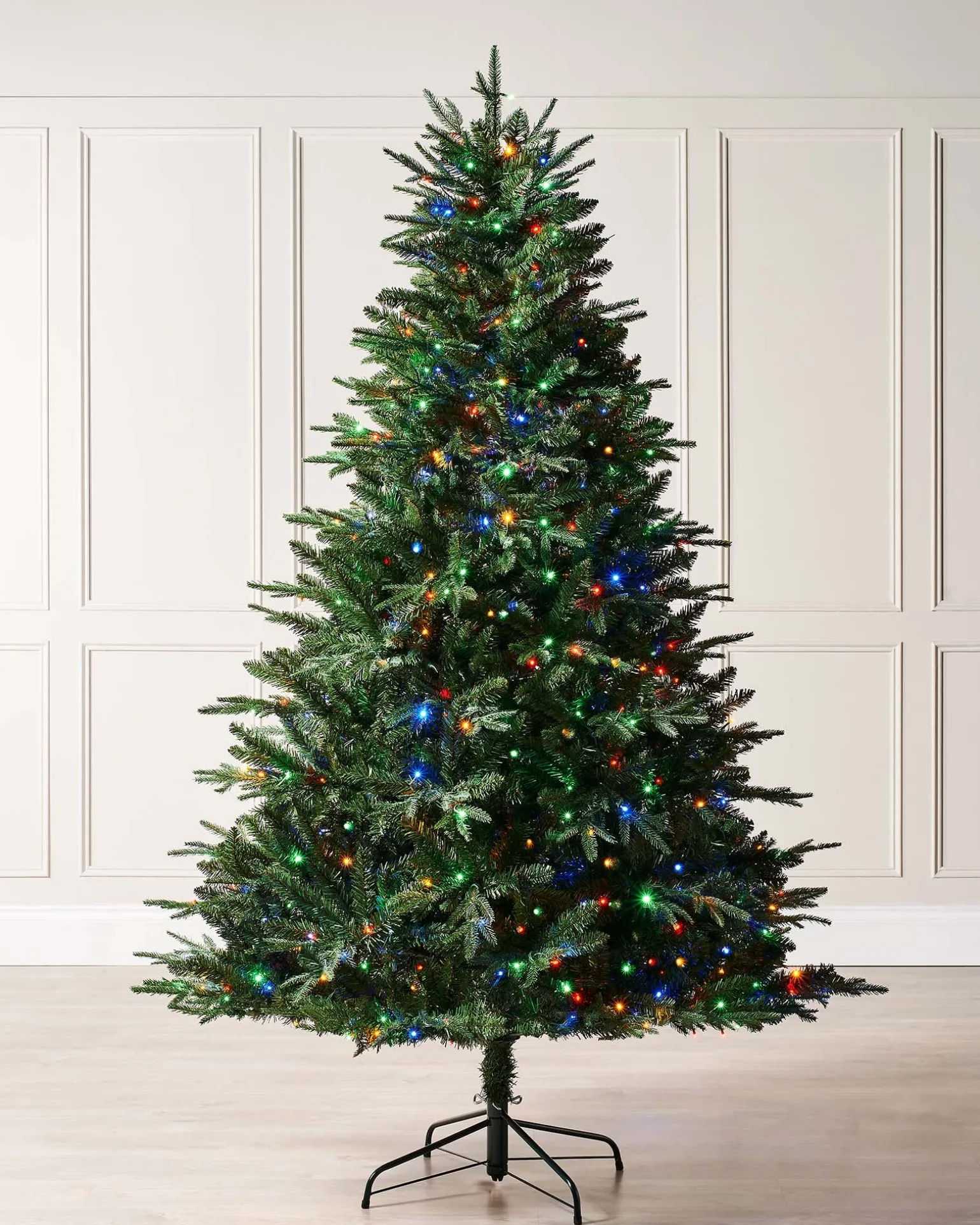 Pre-Lit Windsor Fir Christmas Tree, Dual Multi Colour, 5 Ft