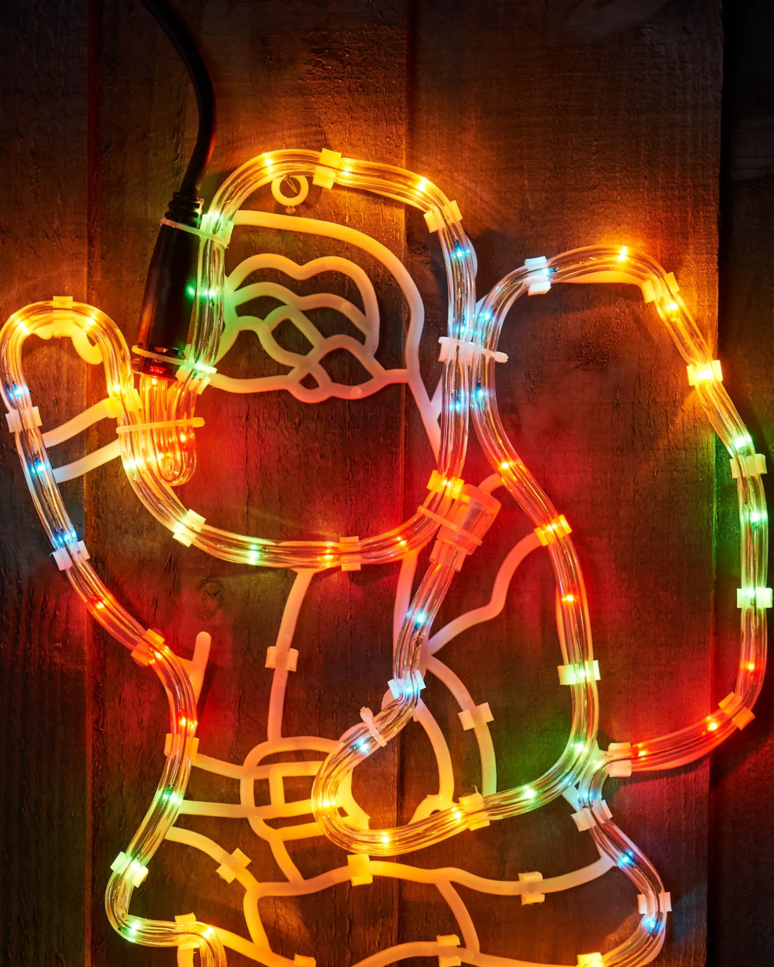 Santa Rope Light Silhouette, 41 Cm