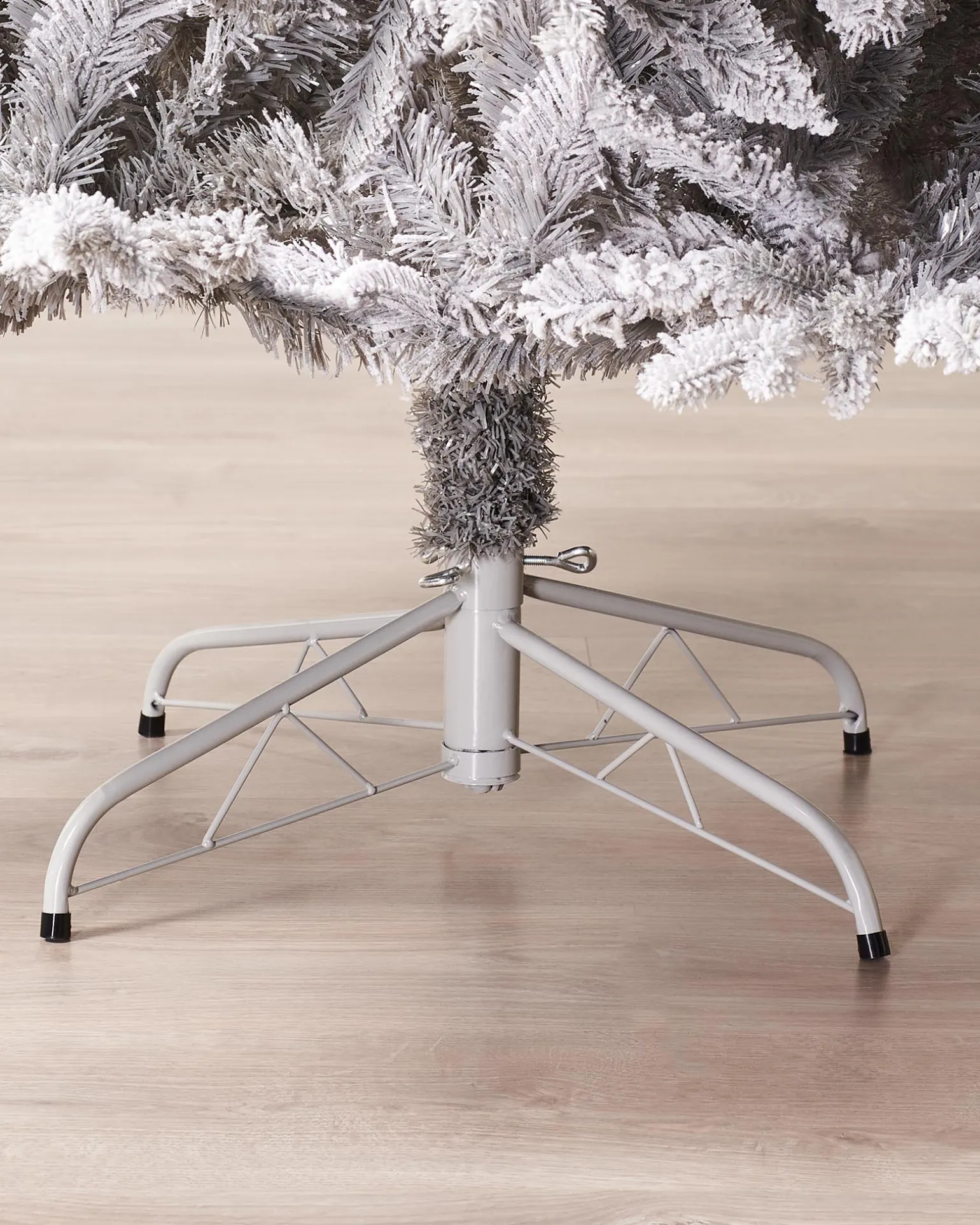 Snow Flocked Grey Fir Christmas Tree, 7 Ft